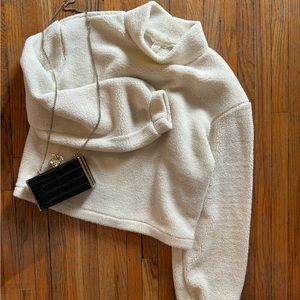 Fleece crop sweater